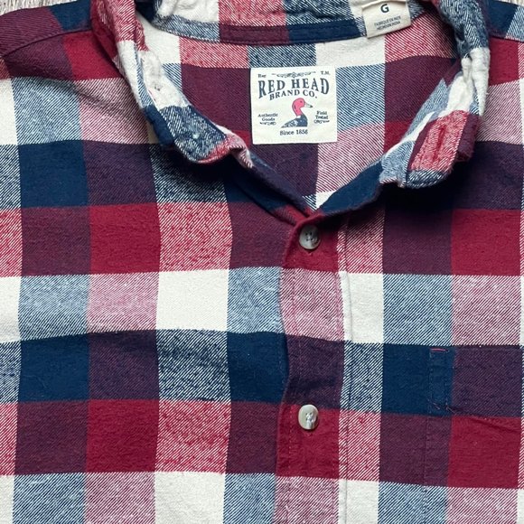 🌟5/$20🌟 RedHead Brand Co Ultima Flannel Long Sleeve Cotton Mens Large - Picture 9 of 13